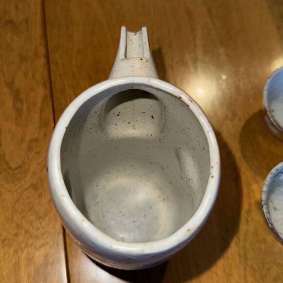 Vintage Kutani teapot & 2 cups - Picture 7 of 9